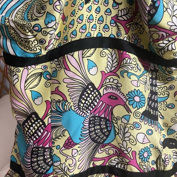 Anthropologie Tabitha size 4. Bird of Paradise silk dress - Picture 14 of 15